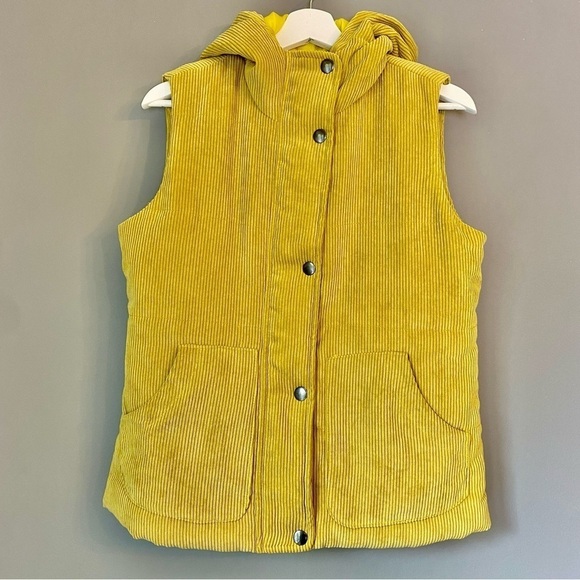 Urban Outfitters Love + Harmony Yellow Corduroy Vest - Picture 2 of 9